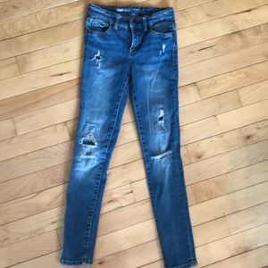 Girls gap distressed jeans